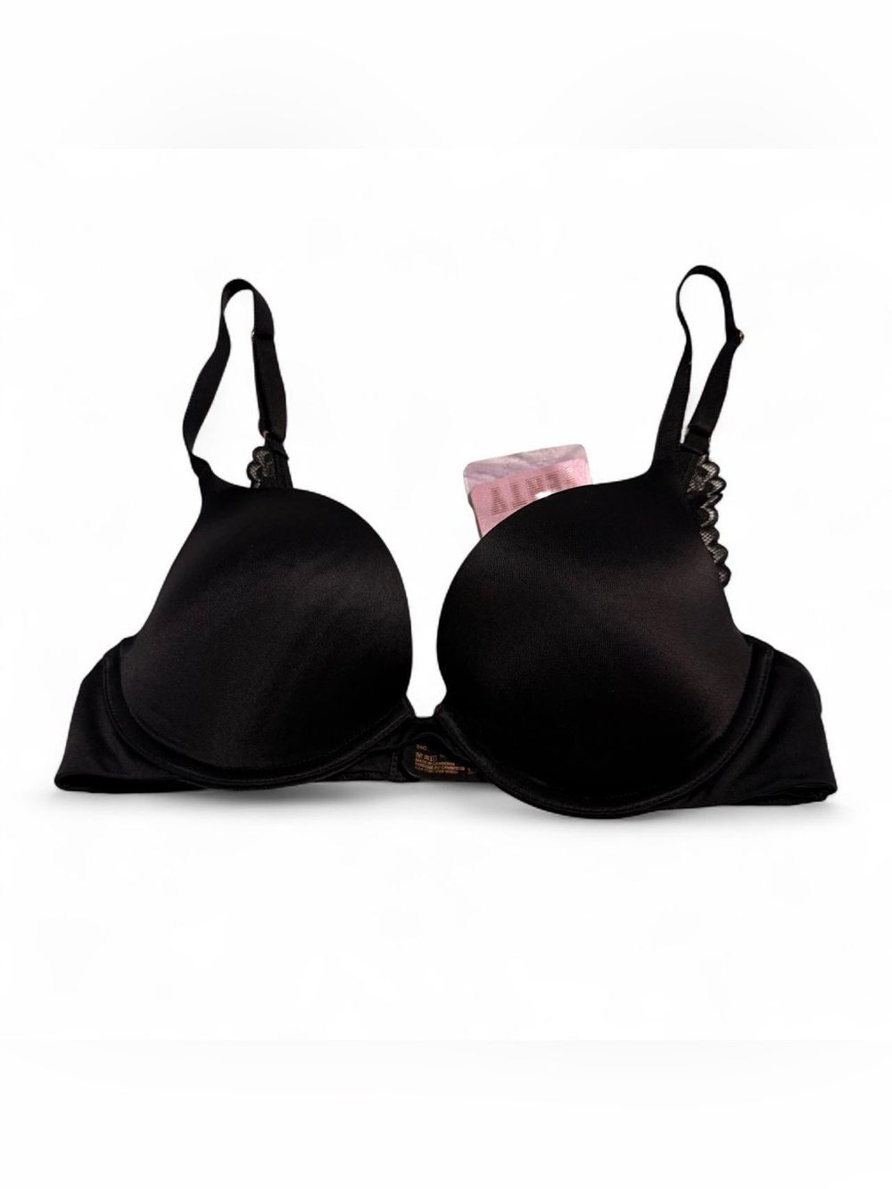 Savage X Fenty Black Smooth Underwire Bra with Pink Tag